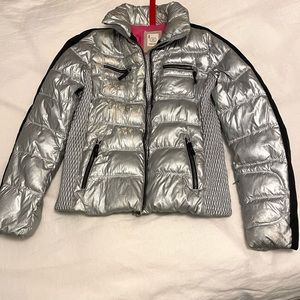 Bogner Fire + Ice Leony-D Metallic Silver Down Ski Jacket (Women's) Size 8/M
